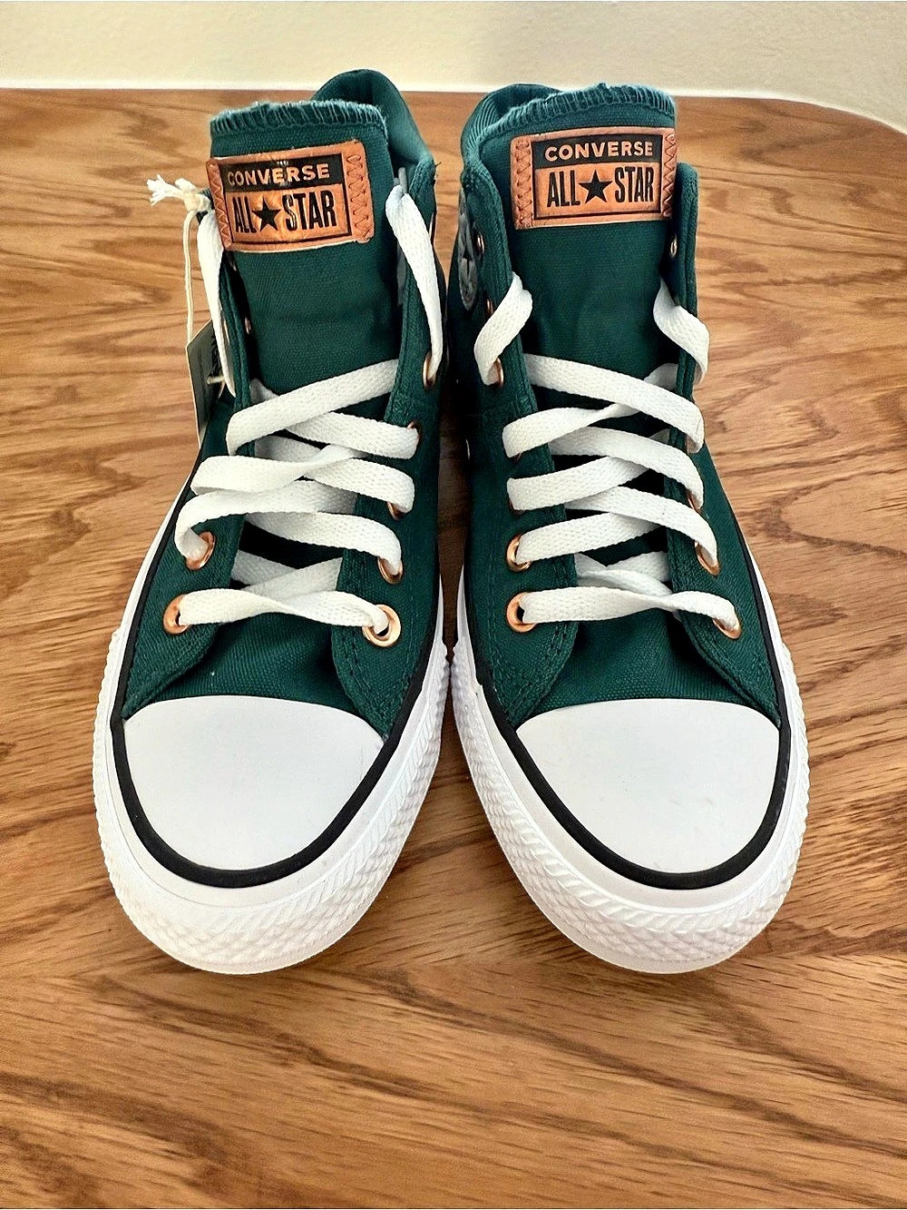 Converse Chuck Taylor All Star Madison Forest Glam Mid Sneakers Green & White si